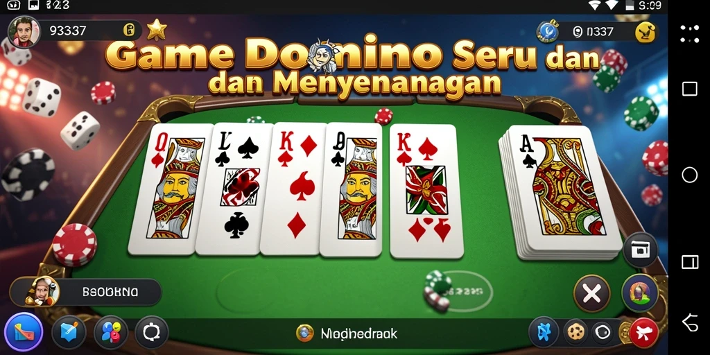 Tampilan gameplay seru dalam 93337, game Domino yang mengasyikkan.
