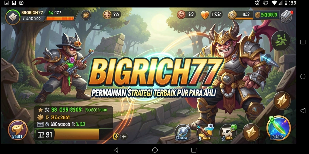 Tampilan gameplay menegangkan dan penuh strategi dalam BIGRICH77.