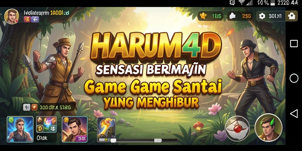 Tampilan menarik dari gameplay HARUM4D yang menghibur.