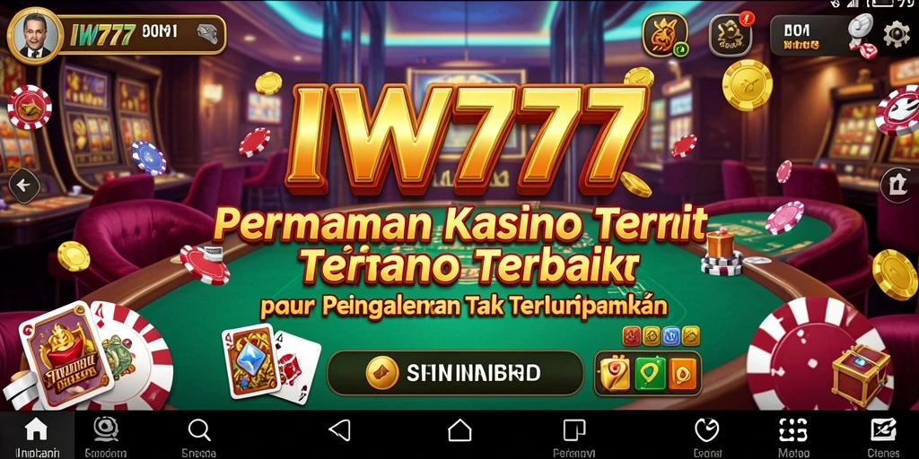 Tampilan menarik dari gameplay IW777 dalam kasino virtual.