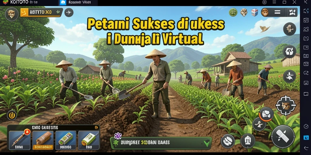 Menampilkan gameplay KOITOTO dengan suasana pertanian yang seru.